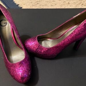 G by Guess Women's Sparkling Pink Heels